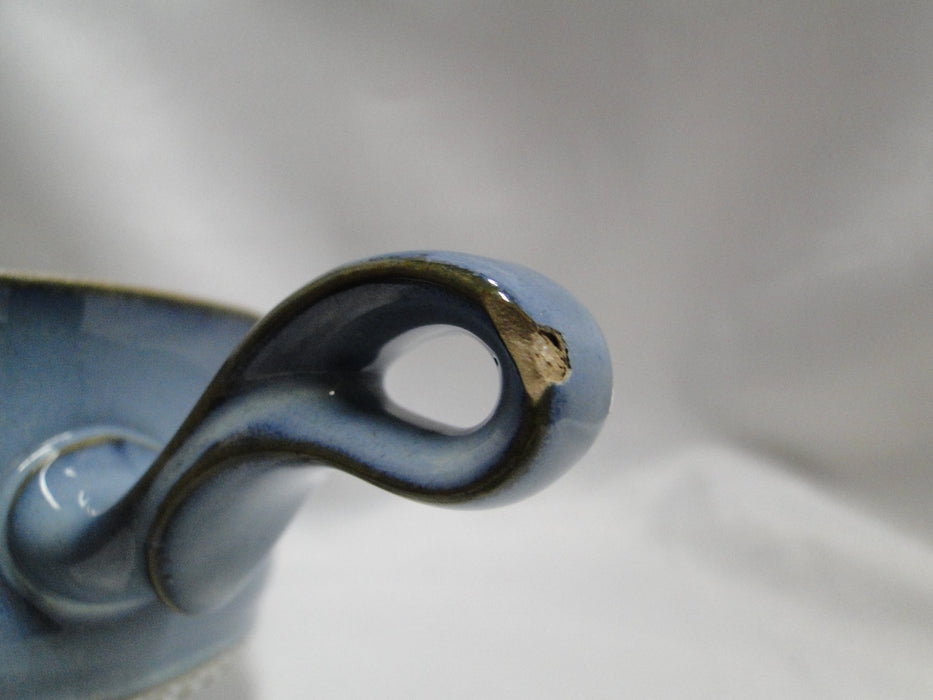 Denby Castile, Blue Band: Gravy Boat & Separate Underplate, As Is