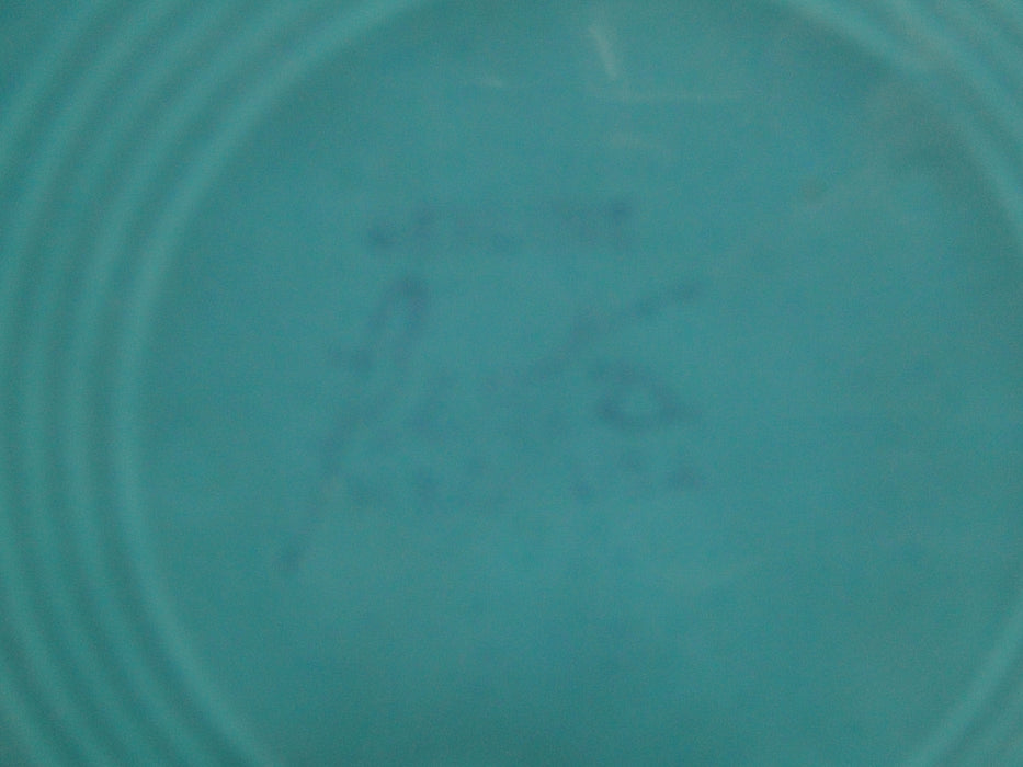 Homer Laughlin Fiesta (Old): Turquoise Round Serving Platter, 12 1/4"