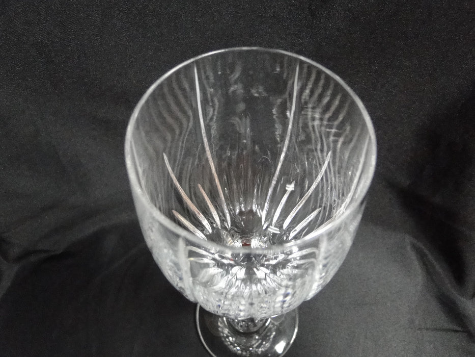 Mikasa Arctic Lights, Vertical Cuts: Water or Wine Goblet, 9", 10 1/4 oz, As Is