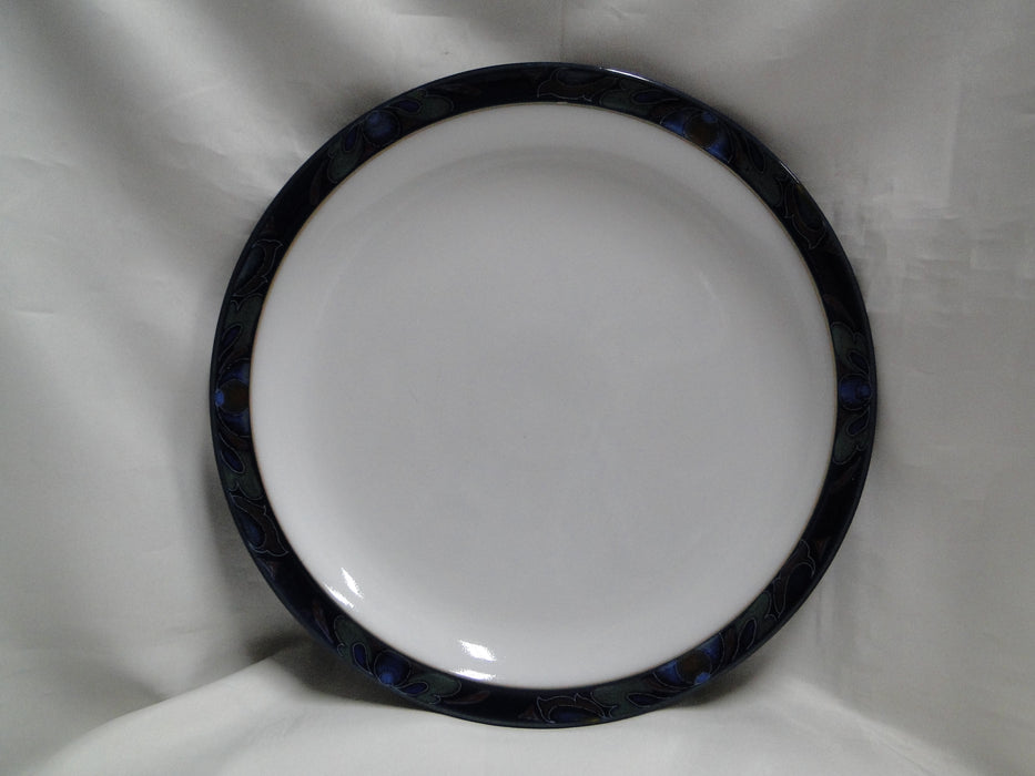 Denby-Langley Baroque, Cobalt Band w/ Flowers: Dinner Plate (s), 10 1/4"