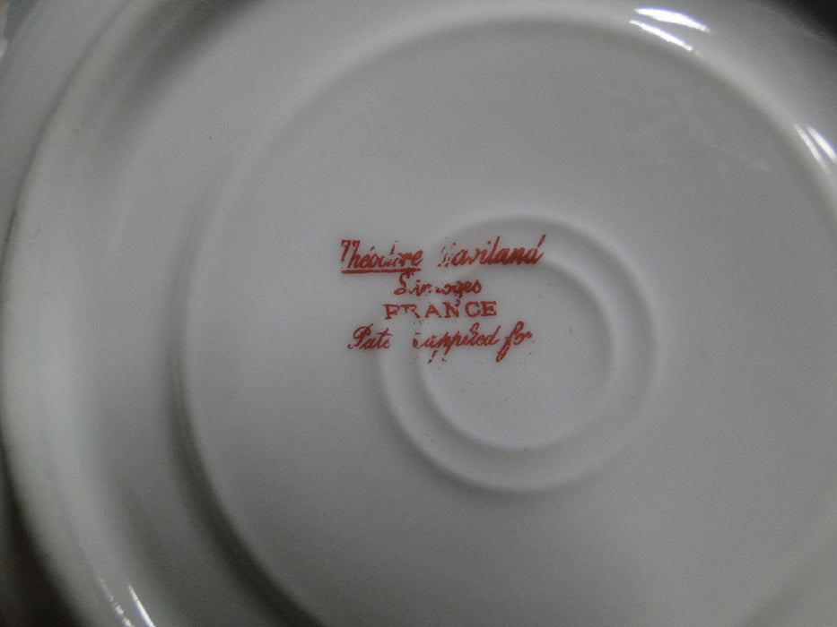 Haviland (Limoges) Pink, Double Gold Edge: 4 3/4" Saucer (s) Only, As Is