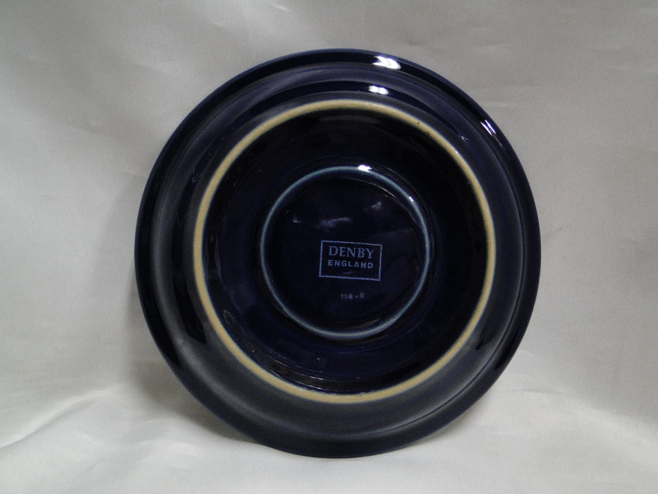 Denby-Langley Baroque, Cobalt Band w/ Flowers: 6 1/8" Saucer Only, No Cup
