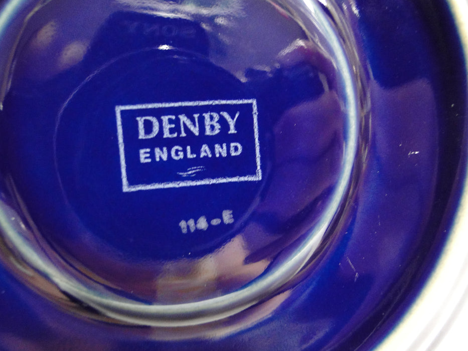 Denby-Langley Baroque, Cobalt Band w/ Flowers: 6 1/8" Saucer Only, No Cup