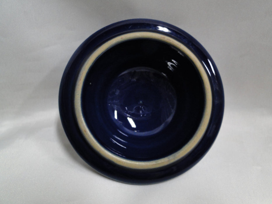 Denby-Langley Baroque, Cobalt Band w/ Flowers: Sugar Bowl & Lid, 4 3/4"