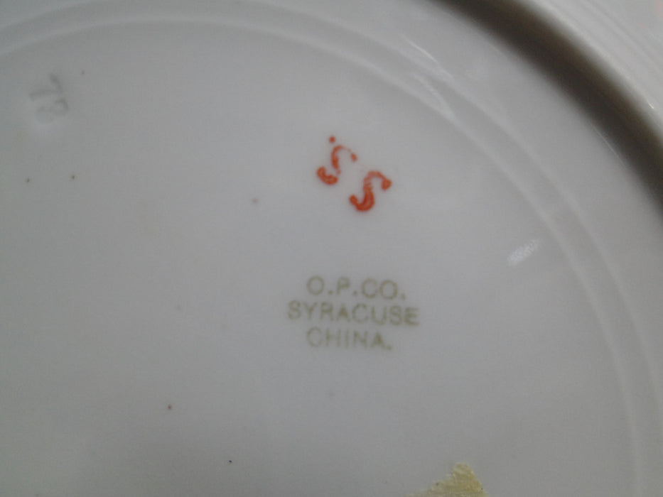 Syracuse 53203, Pink Flowers, Tan Lattice: Round Covered Serving Bowl, 7 3/4"