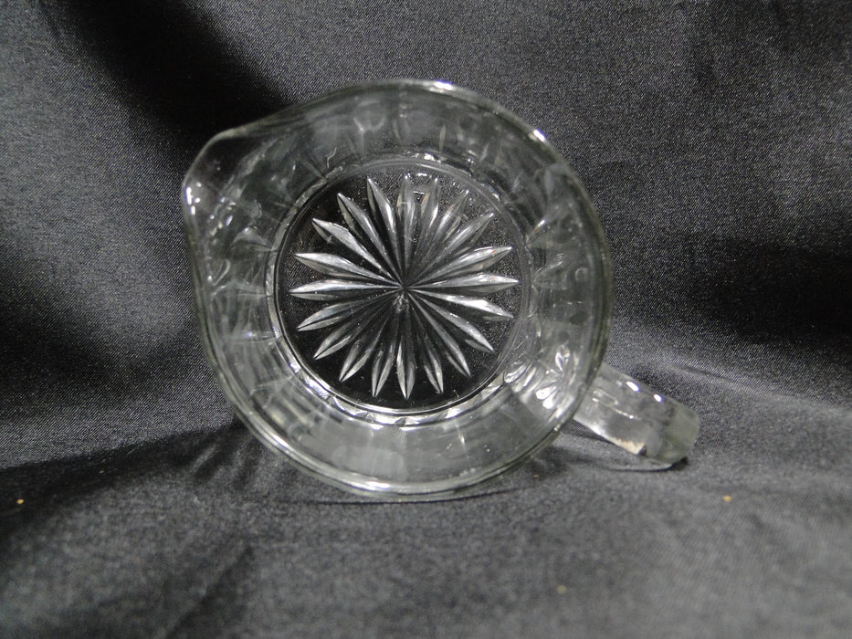 Clear w/ Gray Cut Flowers: Open Sugar Bowl & Creamer Set -- MG#163