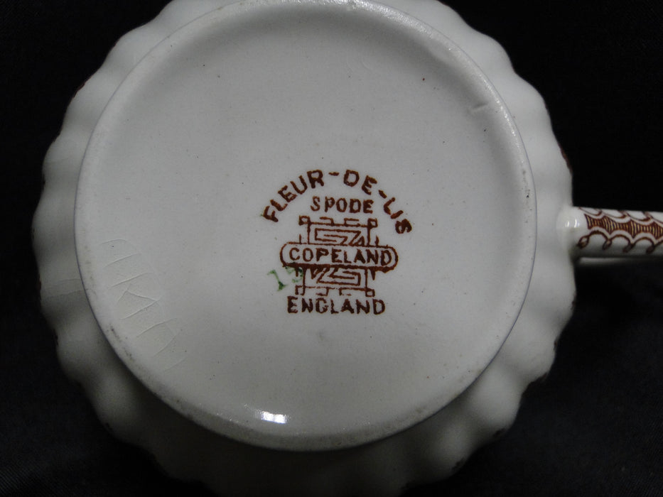 Spode Fleur de Lis / Lys Brown: 2" Cup (s) Only, Crazing