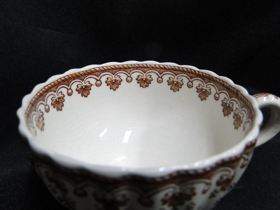 Spode Fleur de Lis / Lys Brown: 2" Cup (s) Only, Crazing