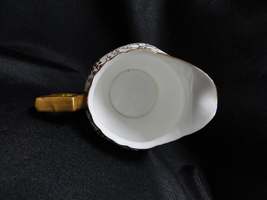 Royal Crown Derby Vine, Florals: Creamer / Cream Pitcher, 3 3/4", Garnett