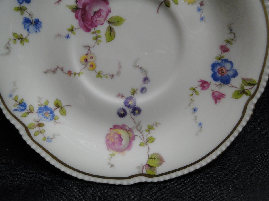 Castleton Sunnyvale, Multicolored Flowers: 6 1/8" Saucer Only, No Cup