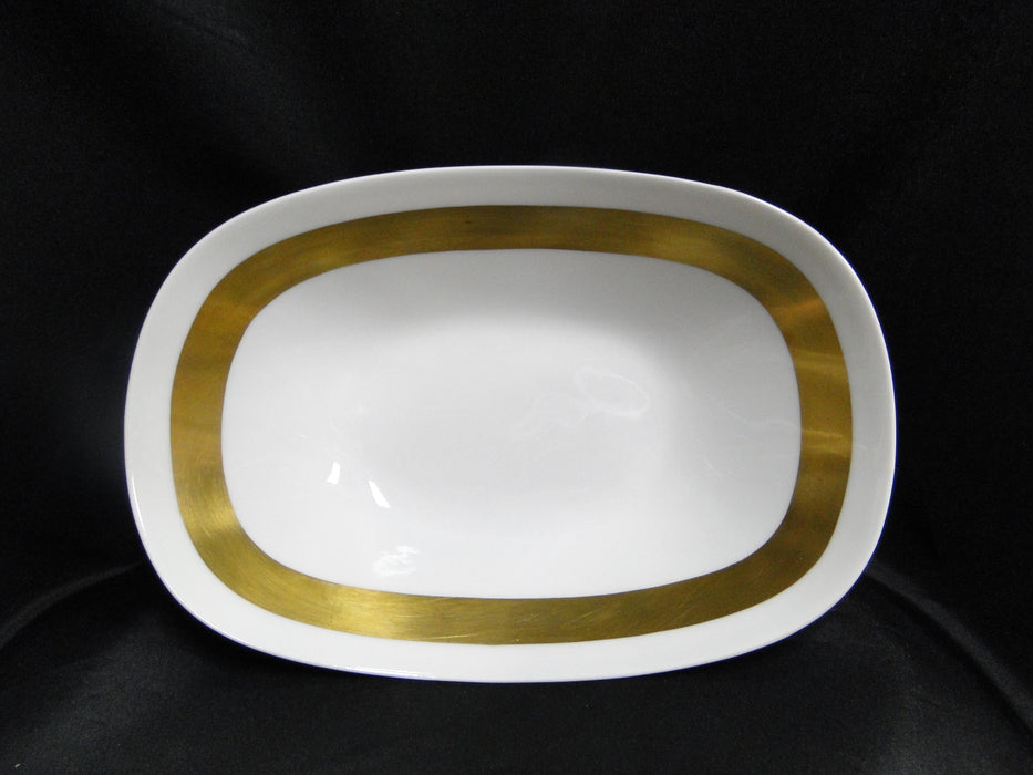 Raynaud Ceralene Anneau d'Or, Thick Gold Band: Oval Serving Bowl, 10 1/4"