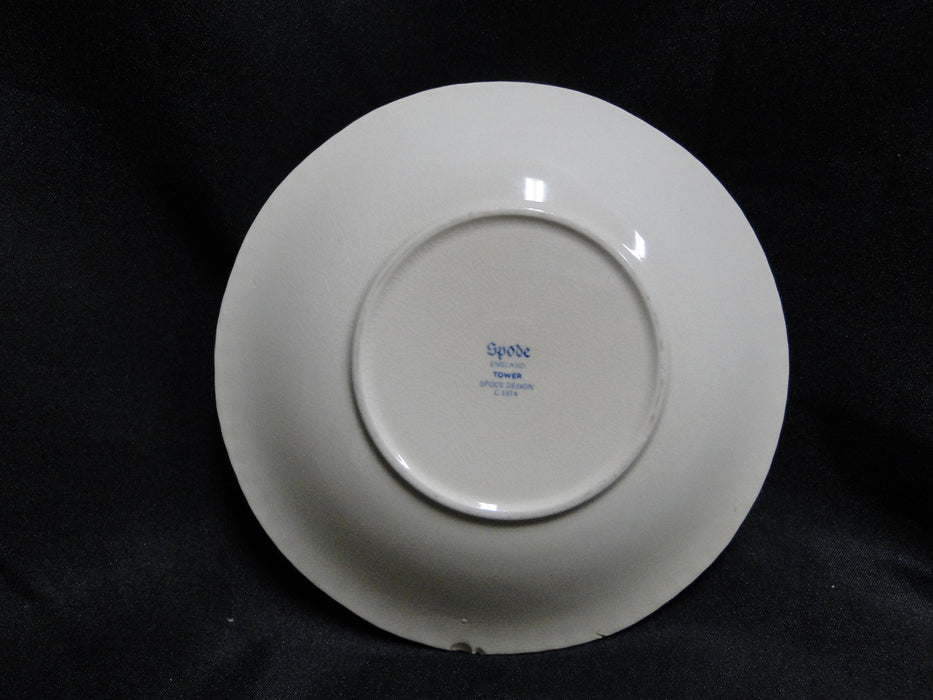Spode Pink Tower, Pink Floral w/ Scene: 5 7/8" Saucer Only, Discolor