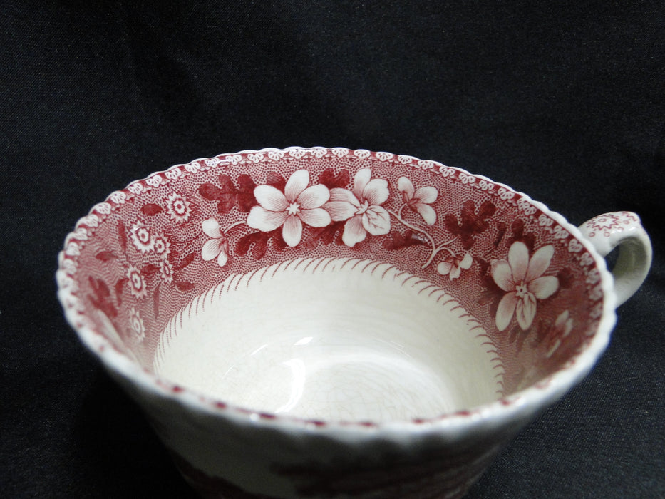 Copeland Spode's Tower Pink, Flowers & Scene: 2 1/4" Cup (s), As Is