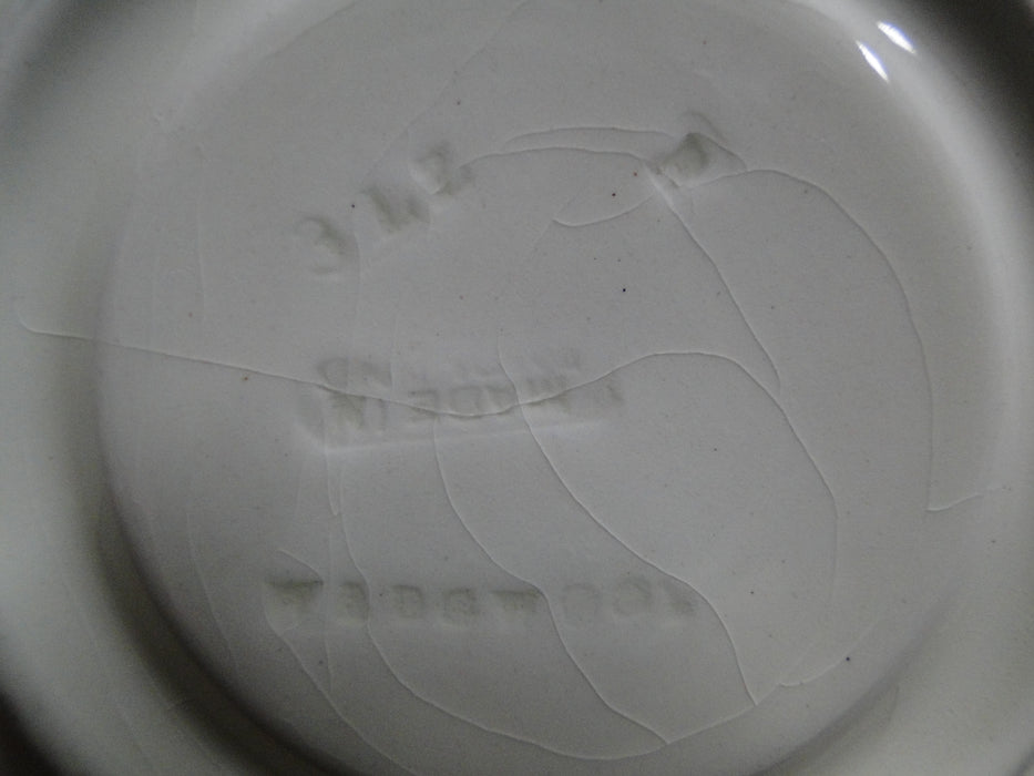 Wedgwood Edme, Ribbed Rim, Off White: 5 1/8" Demitasse Saucer (s), Crazing