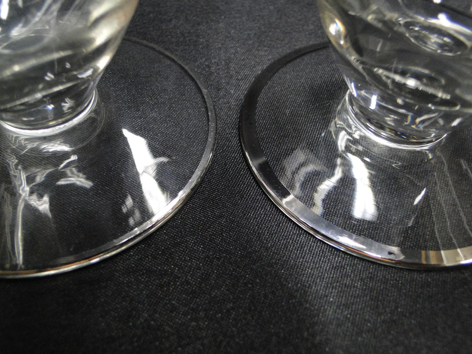 Crystal Iced Tea (s), Double Platinum Trim and Platinum on Foot 5 3/4" -- CR#065