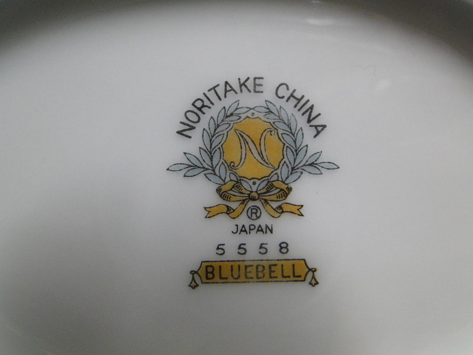 Noritake Bluebell, 5558, Blue Band & Flowers: Gravy Boat & Attached Underplate