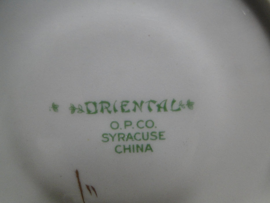 Syracuse Oriental, Blue/Green/Tan Border, Gold Trim: 5 3/8" Saucer (s) Only