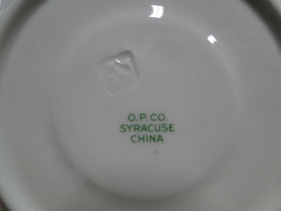 Syracuse Oriental, Blue/Green/Tan Border, Gold Trim: 5 3/8" Saucer (s) Only