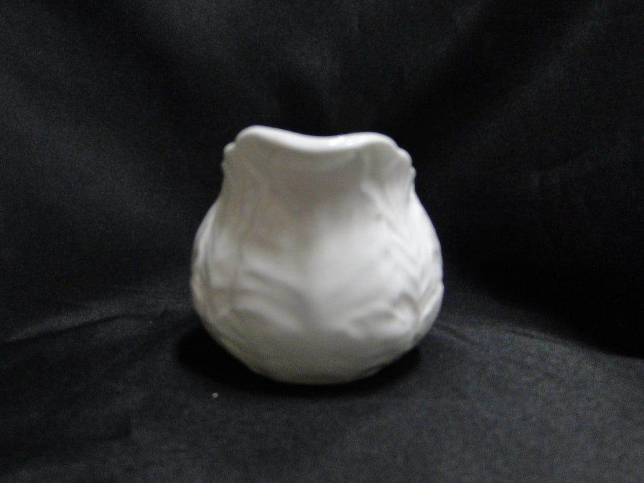 Wedgwood Countryware, White Embossed Leaves: Creamer / Cream Pitcher
