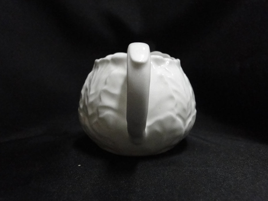 Wedgwood Countryware, White Embossed Leaves: Creamer / Cream Pitcher