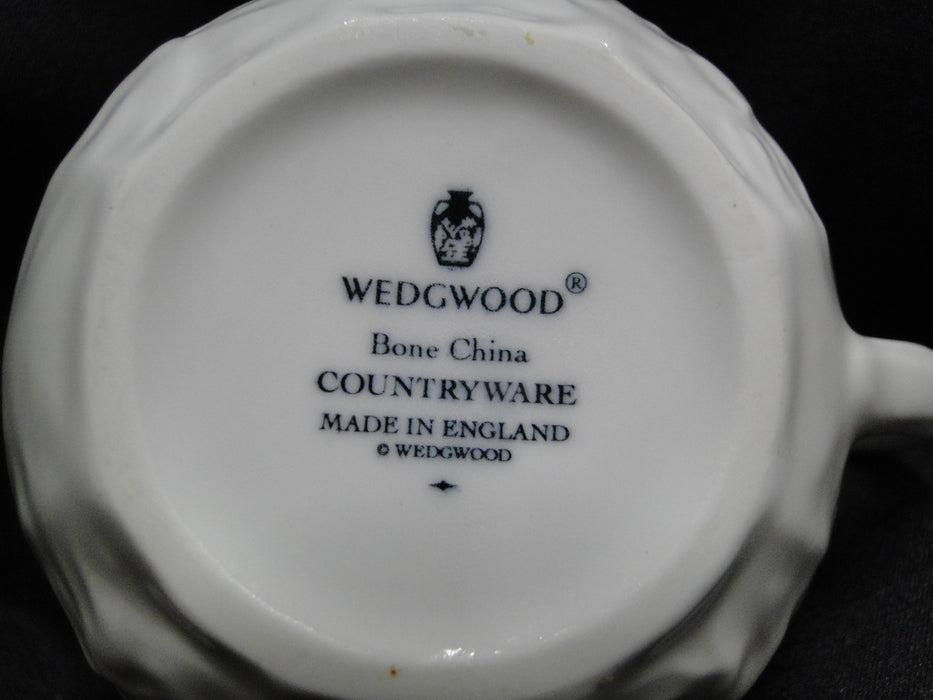 Wedgwood Countryware, White Embossed Leaves: Creamer / Cream Pitcher