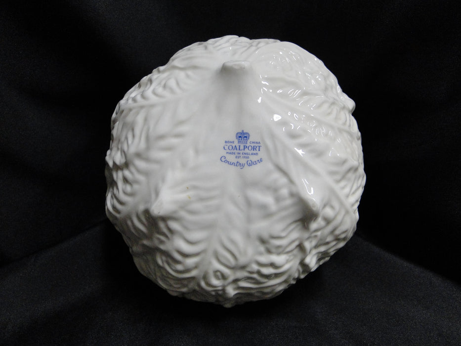 Coalport Countryware, White Embossed Leaves: Round Serving Bowl, 6 1/4" Discolor