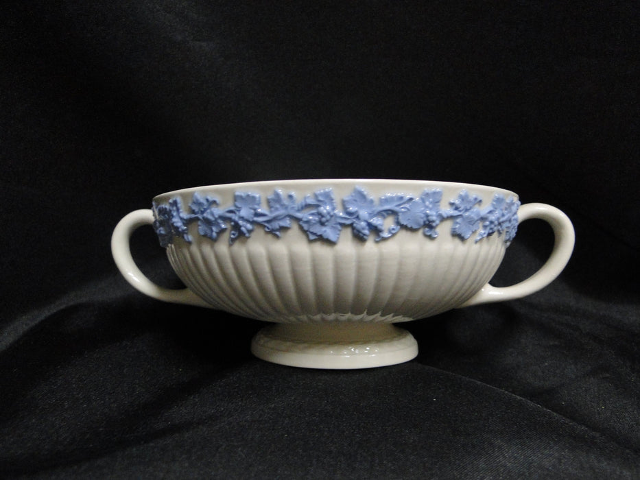 Wedgwood 2804, Edme w/ Lavender / Blue Grapes: Cream Soup Bowl & Saucer