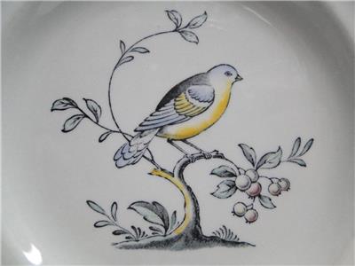 Spode Queen's Bird, Multicolored Bird on Gray: Bread Plate (s), 6"