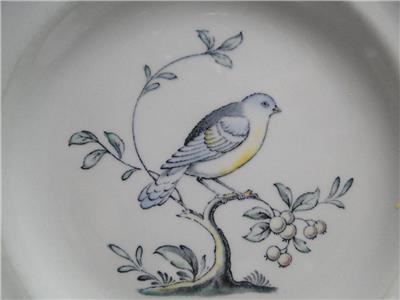 Spode Queen's Bird, Multicolored Bird on Gray: Bread Plate (s), 6"