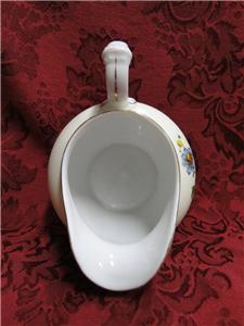 Thun Thu71 Floral Rim & Center, Cream Band: Creamer / Cream Pitcher, 3 1/8" Tall