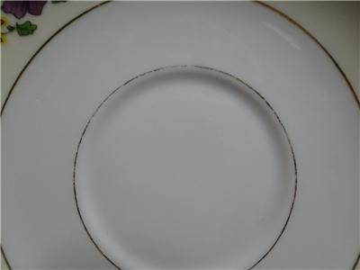 Thun Thu71 Floral Rim & Center, Cream Band: Cup & Saucer Set (s), 2" Tall