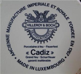 Villeroy & Boch Cadiz, Yellow, Blue: Soup Tureen & Lid / Covered Casserole, 8"