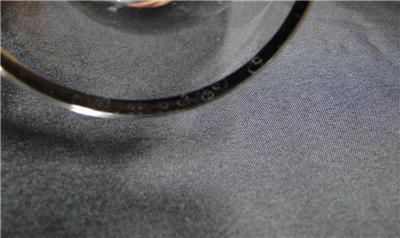 Crystal Iced Tea (s), Double Platinum Trim and Platinum on Foot 5 3/4" -- CR#065