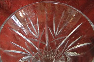 Crystal Flared Top Vase w/ Spinning Stars, 8" Tall  --  MG#223