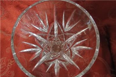 Crystal Flared Top Vase w/ Spinning Stars, 8" Tall  --  MG#223