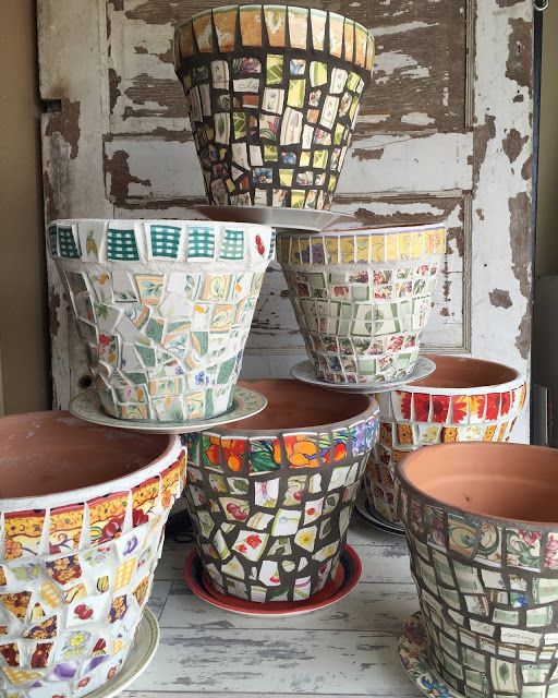 Mosaic Art Class Using Porcelain Plates: Select Your Project