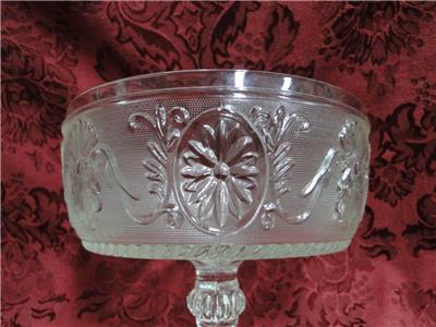 Clear Sandwich Glass: Compote, 6 1/2" x 5 1/2" Tall  -- MG#234