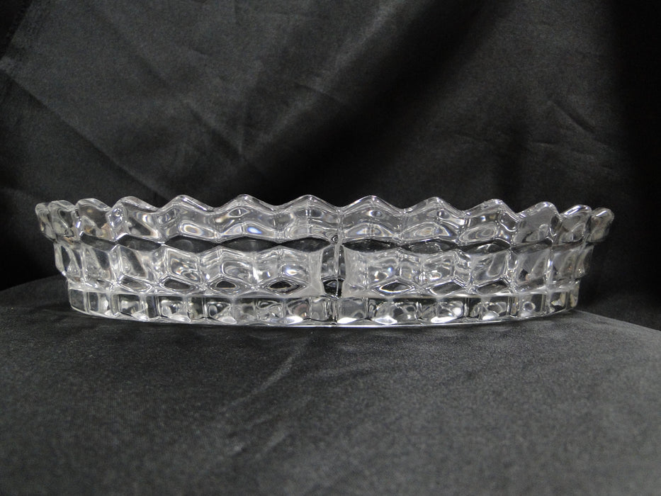 Fostoria American Clear: 3-Part Relish Dish, 10 1/2" x 7 1/4"