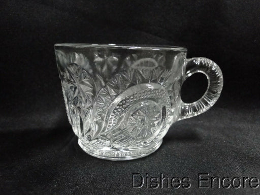 Smith Glass Pinwheel & Stars, Star Base, Pressed Glass: Punch Cup, 2 3/8" Tall