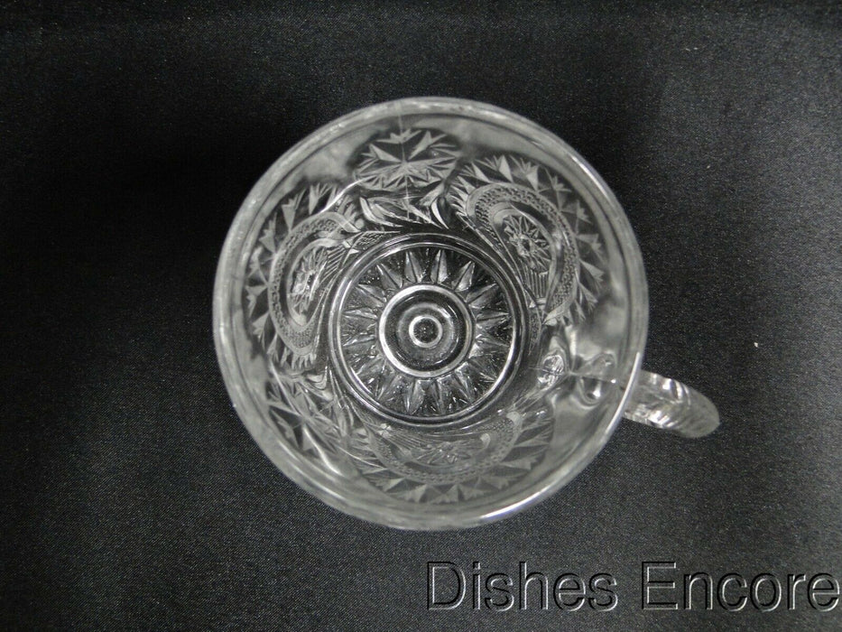 Smith Glass Pinwheel & Stars, Star Base, Pressed Glass: Punch Cup, 2 3/8", Flaw