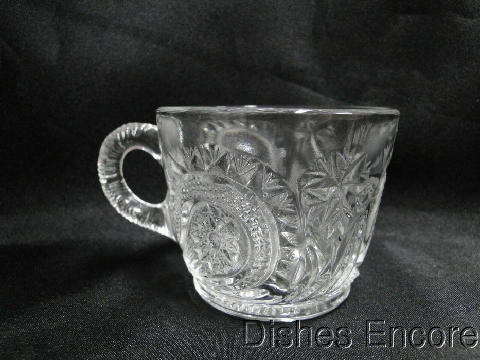 Smith Glass Pinwheel & Stars, Star Base, Pressed Glass: Punch Cup, 2 3/8", Flaw