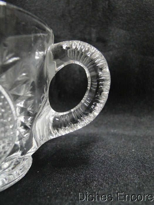 Smith Glass Pinwheel & Stars, Star Base, Pressed Glass: Punch Cup, 2 3/8", Flaw