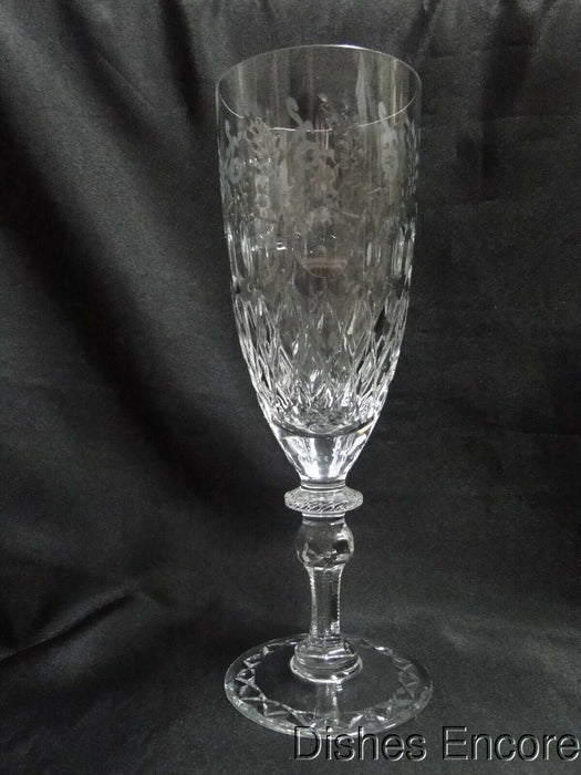 Rogaska Gallia, Gray & Polished Cut Floral Design: Iced Tea, 9 5/8" Tall