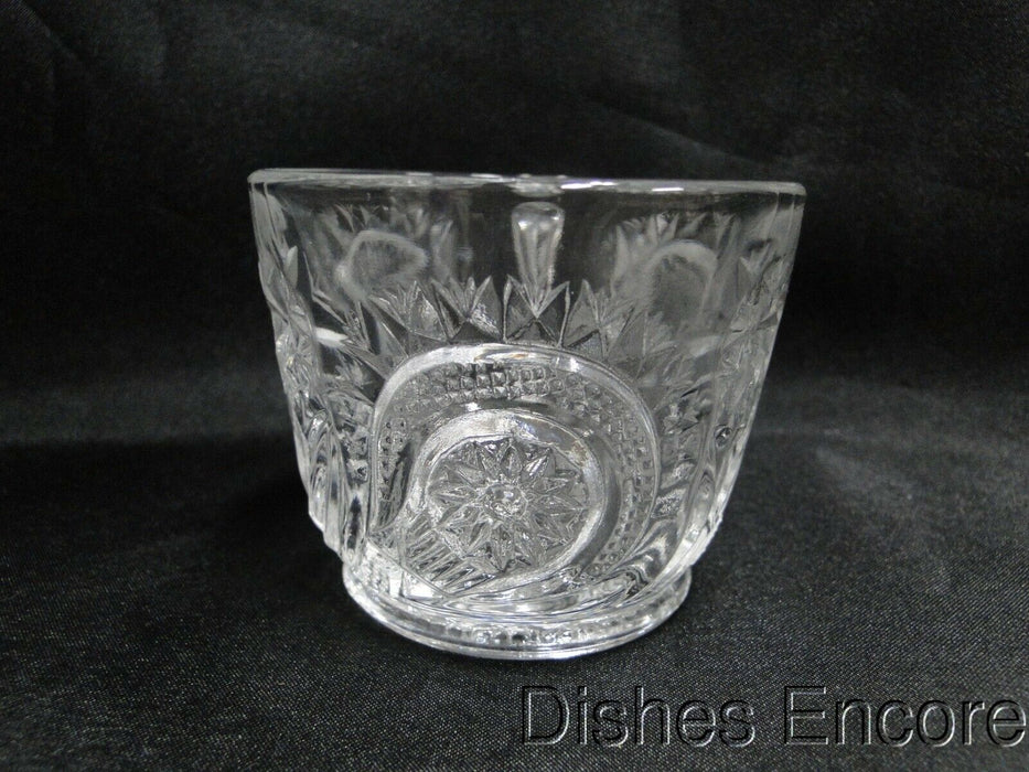 Smith Glass Pinwheel & Stars, Star Base, Pressed Glass: Punch Cup, 2 3/8" Tall