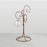 Tripar 4-Arm Copper Color Metal Wire Ornament Stand, 13" Tall