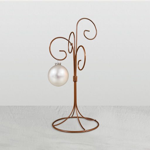 Tripar 4-Arm Copper Color Metal Wire Ornament Stand, 13" Tall