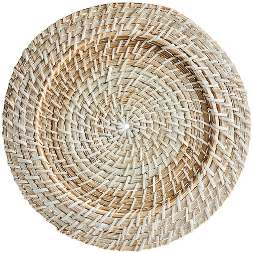 Acopa Blond Rattan, Beige: New Charger Plate (s), 13"