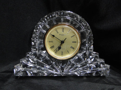 Waterford Crystal Wharton, Mantel Clock w/ Gold Face & Ring, 7 1/4" Wide
