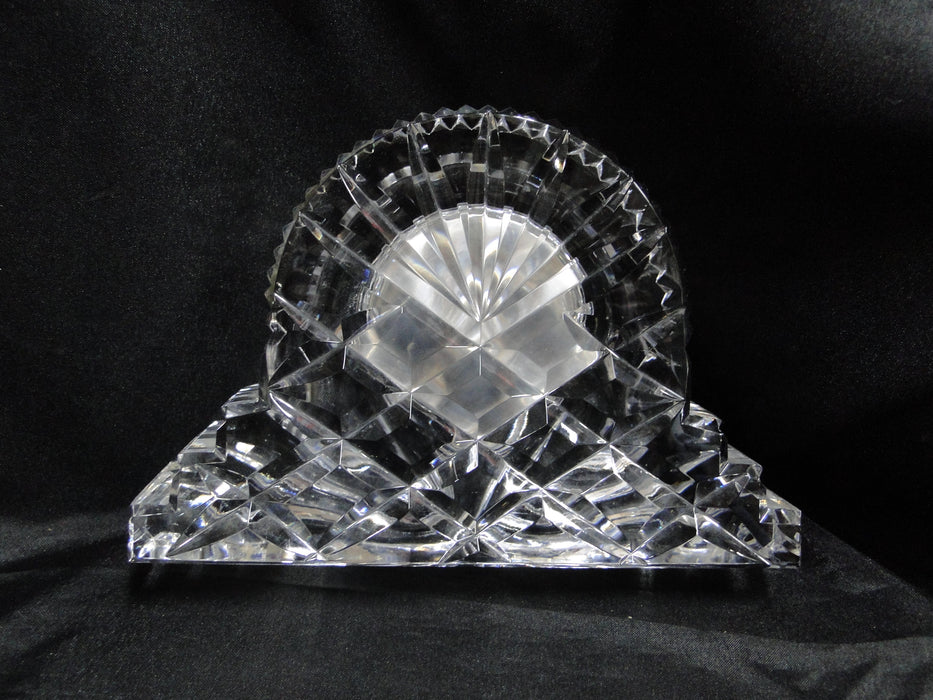 Waterford Crystal Wharton, Mantel Clock w/ Gold Face & Ring, 7 1/4" Wide