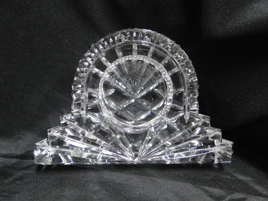 Waterford Crystal Wharton, Mantel Clock w/ Gold Face & Ring, 7 1/4" Wide